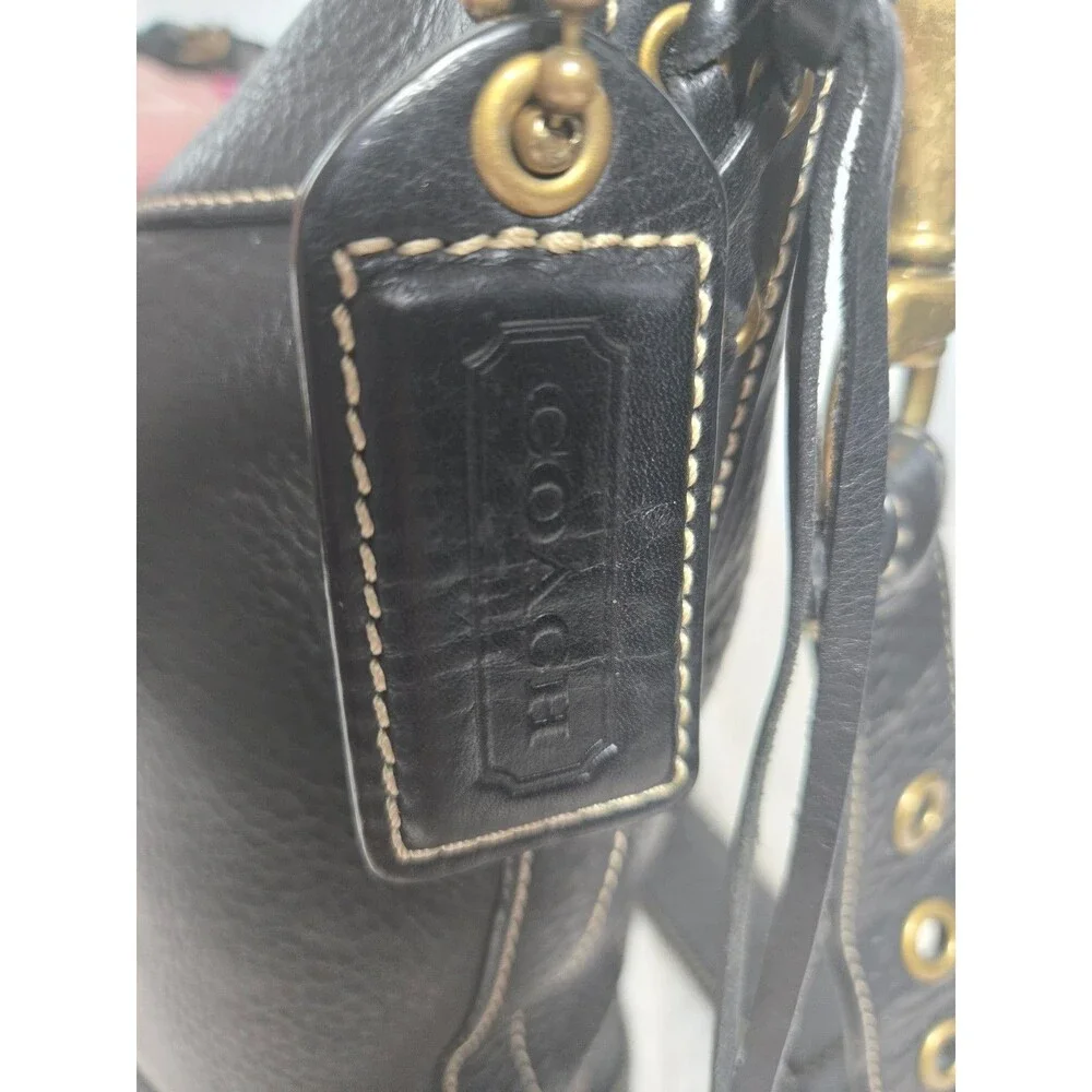 Rare Vintage Coach Heritage Web Leather Sling Bag-Black